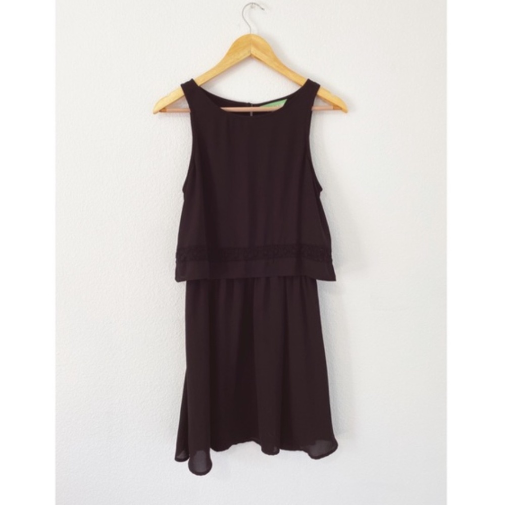 Decree Black Mini A-Line Dress Medium